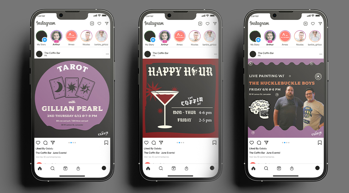 The Coffin Social Media